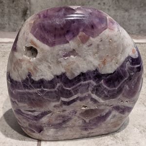 3.7" CHEVRON AMETHYST Polished Crystal Standup Fre